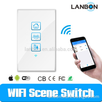 LANBON Smart Home Luxury Touch Wall Switch Most Popular Scene Switch